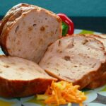 Turkey meatloaf with peppers and cheese