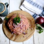 Meatloaf on a plate.